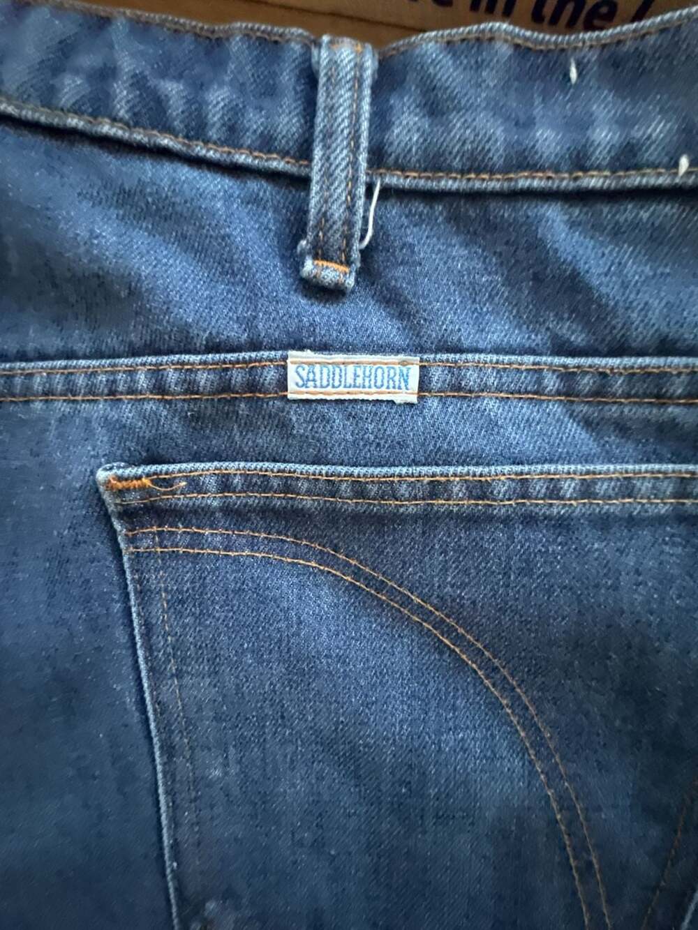 Saddlehorn Vintage Blue Denim Jeans 37x33